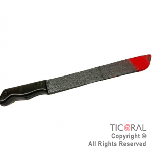 MACHETE CON SANGRE PLASTICO 46CM x 1